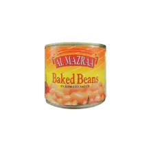 کنسرو لوبيا المزرعه قوطی 220 گرم AL MAZRAA مدل BAKED BEANS
