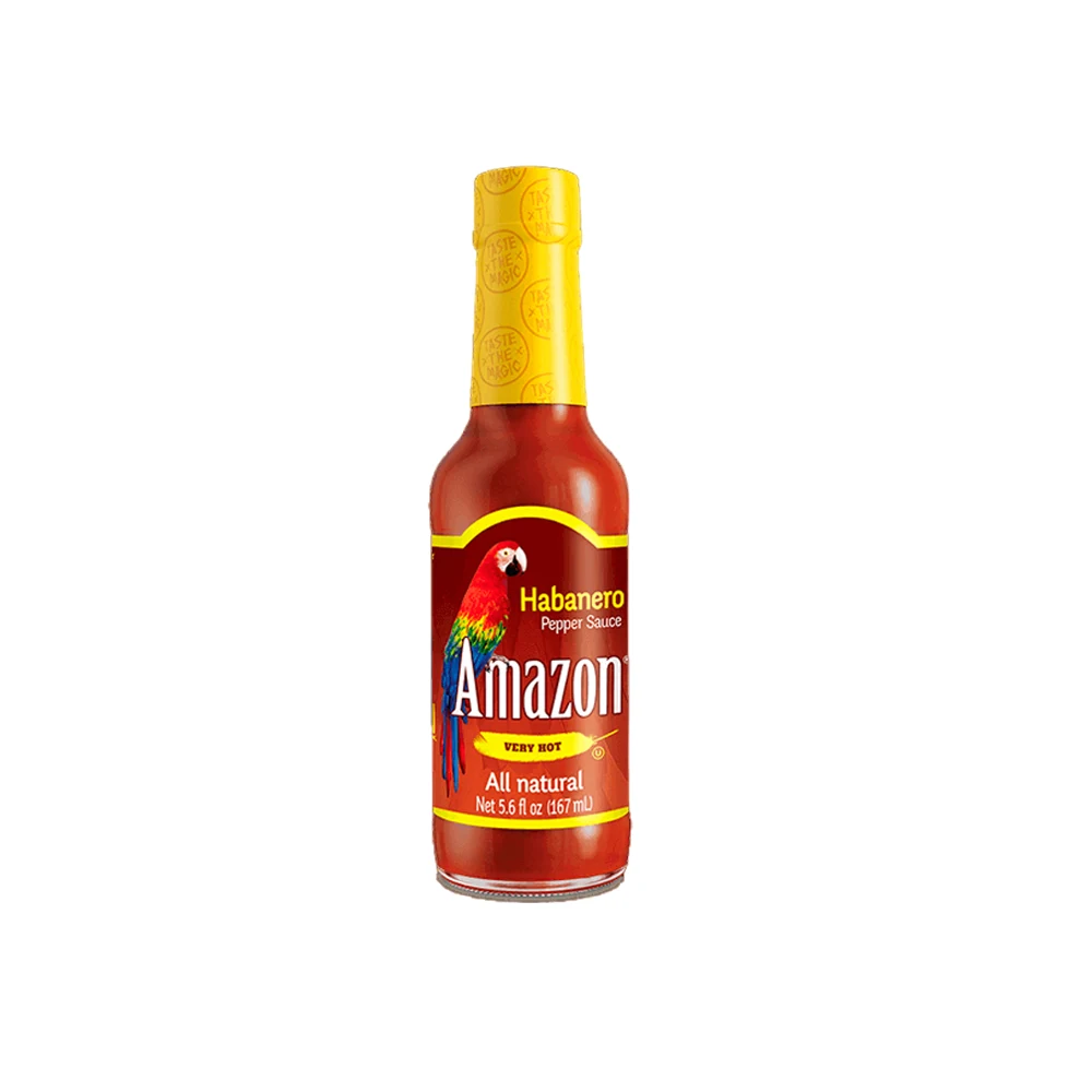 سس فلفل قرمز آمازون شيشه 167ميل AMAZON مدل HABANERO PEPPER SAUCE VERY HOT سس فلفل قرمز آمازون شيشه 167ميل AMAZON مدل HABANERO PEPPER SAUCE VERY HOT