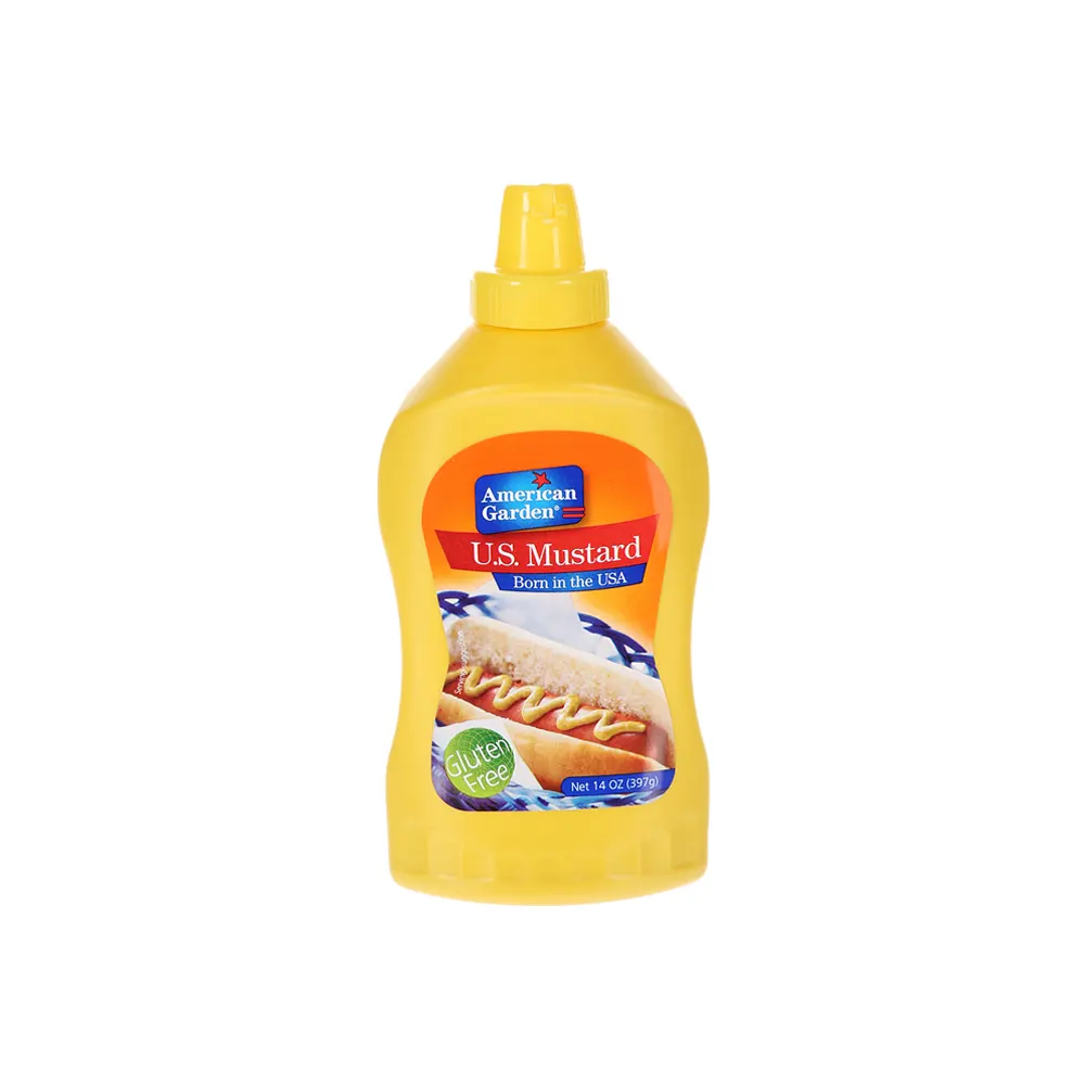 سس خردل گلوتن فری بطری 397 گرم American Garden مدل Us Mustard