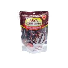 تافی ژله ای آریا با طعم قهوه و شیر قهوه 200 گرم Arya مدل Coffee Candy Original and Milk Flavor