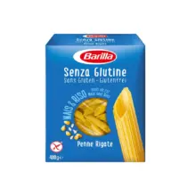 ماکارونی باريلا گلوتن فری پاکت 400 گرم BARILLA مدل PENNE RIGATE
