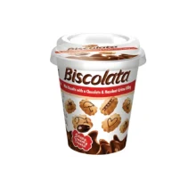 بيسکويت بيسکولاتا فانتزی ليوانی شکلات شيری 125 گرم Biscolata مدل Mood Milk Chocolate