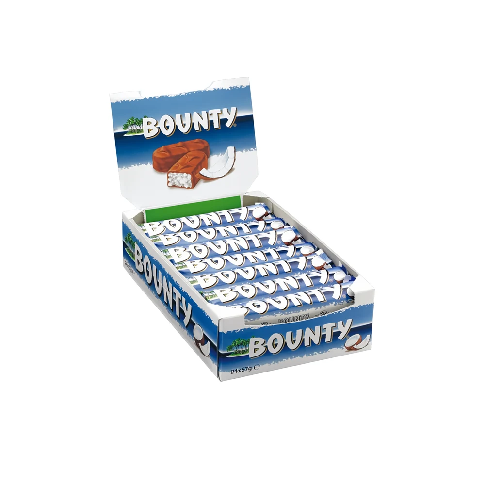 شکلات بونتی نارگيلی (بسته 24 عددی ) BOUNTY مدل 24X57g chocolate bar شکلات بونتی نارگيلی (بسته 24 عددی ) BOUNTY مدل 24X57g chocolate bar