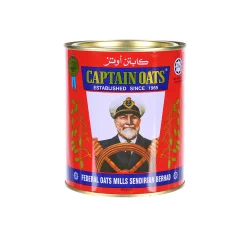 بلغور کاپيتان اوتز جو دوسر پرک شده قوطی 500 گرم Captain Oats مدل Federal Oats Mills Sendirian Berhad