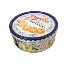 بيسکويت کوکی کره ای دانيسا قوطی فلزی 375 گرم DANISA مدل Butter Cookies