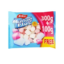 مارشمالو سفيد صورتی ارکو گلوتن فری 400 گرم ERKO مدل Mallow Plus