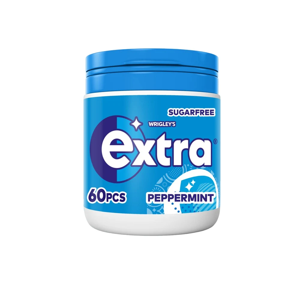 آدامس بشکه ای اکسترا نعناع تند 84 گرم 60 عددی Extra مدل Peppermint