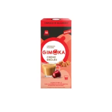 کپسول قهوه اسپرسو طعم کارامل 10عددی جیموکا مدل Gimoka Crème Brûlée Coffee Capsules Compatible with Nespresso Machines