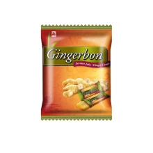تافی ژله ای جينجربن زنجبيل نعناع معمولی بسته 125 گرم GINGERBON مدل Regulat