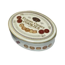 بیسکویت کوکی کره ای گودین قوطی کرمی فلزی 300 گرم Godinn مدل Europe Choice Cookies