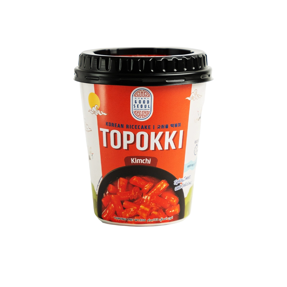 نودل رایس کیک برنجی لیوانی کره ای گود سئول توپوکی کیمچی 113 گرمی Good Seoul مدل Good Seoul Topokki Kimchi Flavour Korean Rice Cake نودل رایس کیک برنجی لیوانی کره ای گود سئول توپوکی کیمچی 113 گرمی Good Seoul مدل Good Seoul Topokki Kimchi Flavour Korean Rice Cake