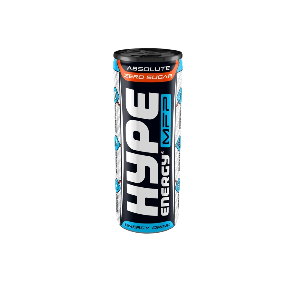 انرژی زا هایپ ام اف پی بدون شکر قوطی 250میل HYPE مدل Energy MFP Absolute Zero Sugar Energy Drink