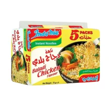 نودل اندومی مرغ شهری بسته 5 عددی INDOMIE مدل Baladi Chicken Flavour