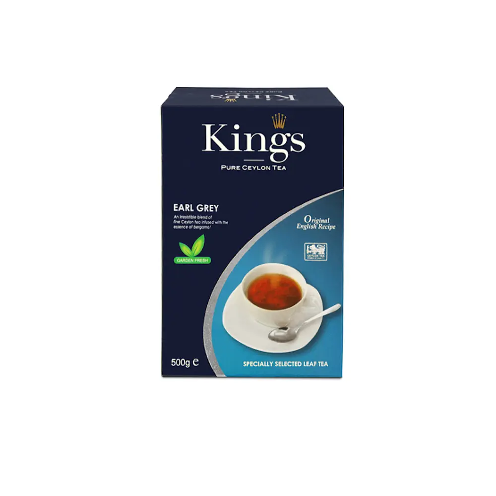 چای سياه کينگ عطردار پاکت 500 گرم KINGS مدل Earl Grey