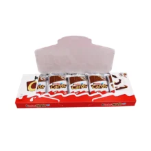 بيسکوييت شکلات کيندر کارتی 3 عددی ( بسته 5 عددی) Kinder مدل Cards