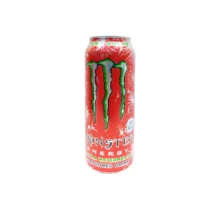 انرژی زا مانستر طعم هندوانه زير شوگر قوطی 500 ميل Monster مدل Watermelon Zero Sugar