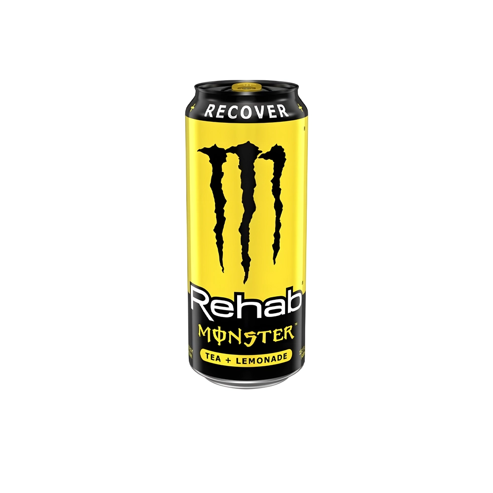 انرژی زا مانستر رهاب چای و ليموناد قوطی 500 ميل Monster مدل Rehab Lemonade + Tea انرژی زا مانستر رهاب چای و ليموناد قوطی 500 ميل Monster مدل Rehab Lemonade + Tea