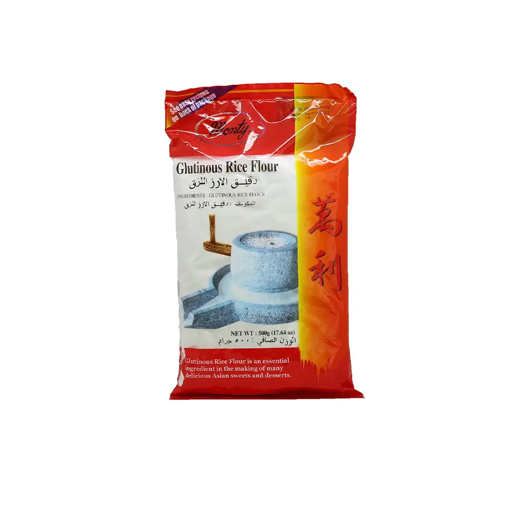 آرد برنج چسپناک موچی 500 گرم مونتی MONTY مدل Glutinous Rice Flour آرد برنج چسپناک موچی 500 گرم مونتی MONTY مدل Glutinous Rice Flour