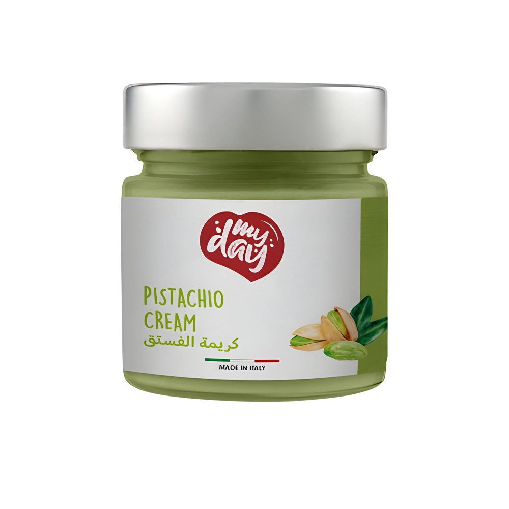 کرم پسته ساده گلوتن فری شيشه 200 گرم My Day مدل Pistachio Cream کرم پسته ساده گلوتن فری شيشه 200 گرم My Day مدل Pistachio Cream