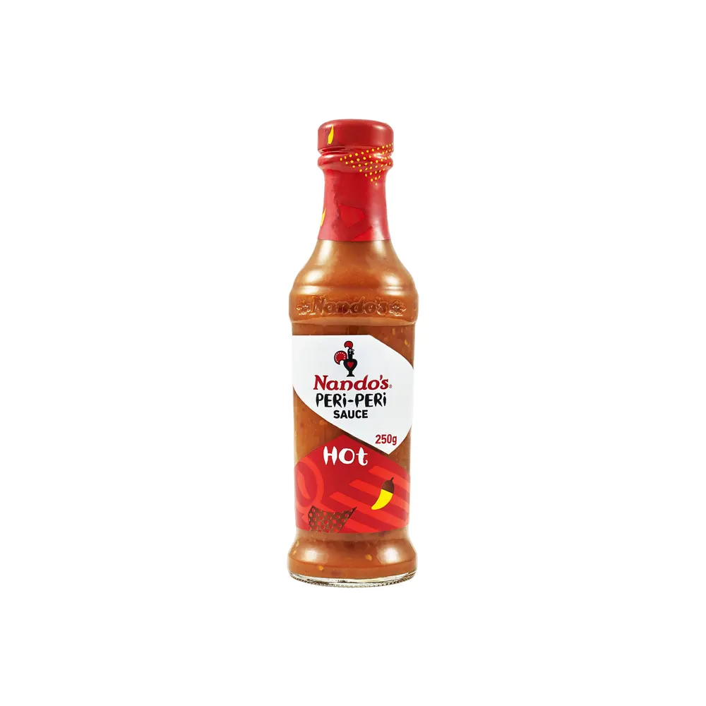 سس فلفل قرمز ناندوز گلوتن فری شيشه 250 گرم NANDOS مدل HOT