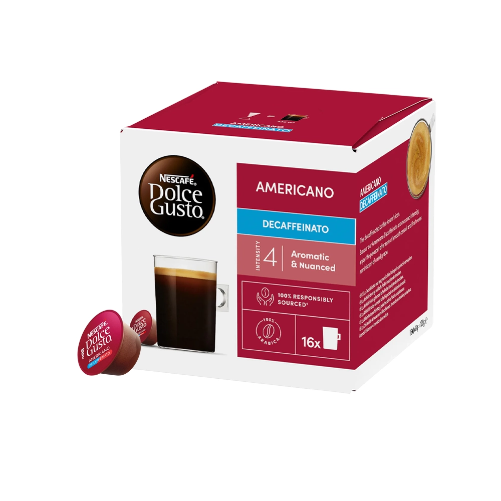 Nescafe Dolce Gusto Americano Decaf Coffee 16 Capsules