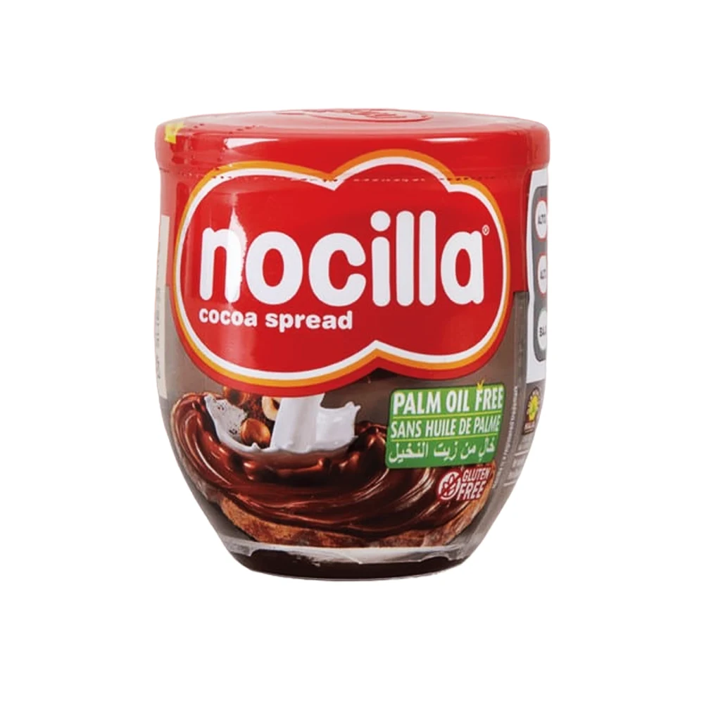 شکلات صبحانه شيشه 190 گرم گلوتن فری نوکيلا Nocilla مدل Cocoa Spread