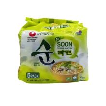 نودل کره ای رامین سبزیجات نونگشیم بسته 5عددی Nongshim مدل Nongshim Soon Veggie Ramyun Gourmet Mild