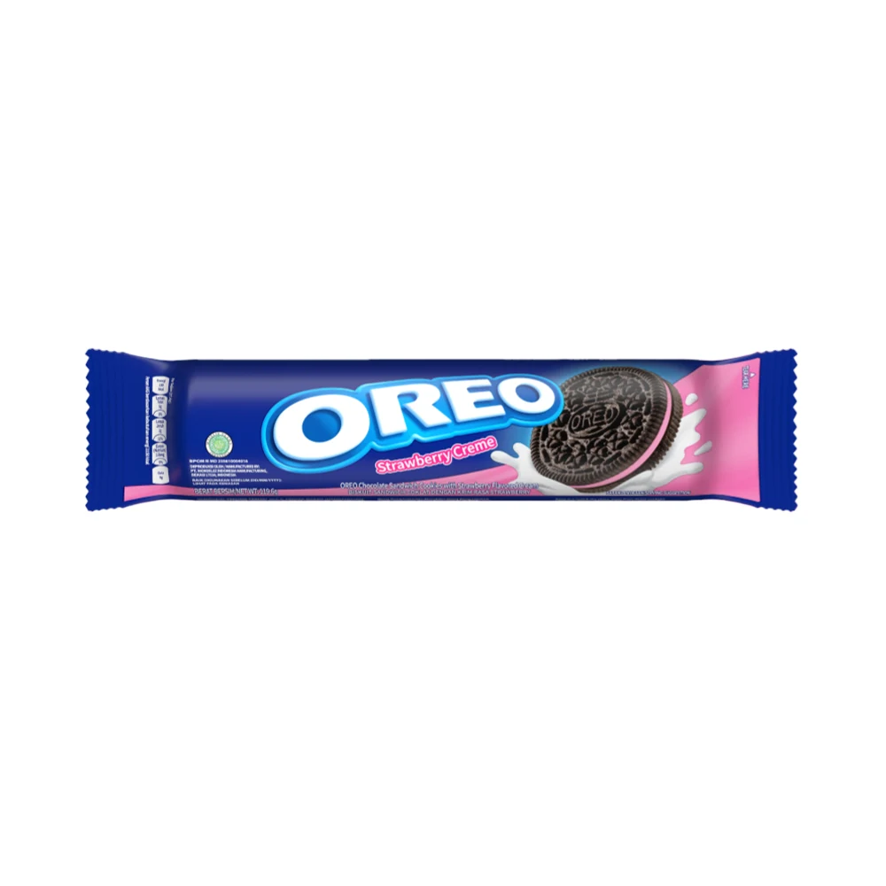 بيسکويت توت فرنگی کرم دار اوريو 119.6 گرم OREO مدل Strawberry Creme