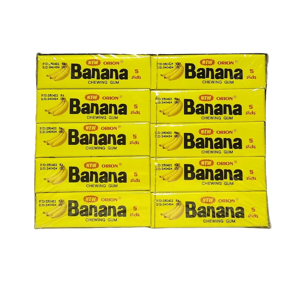 Orion Banana Chewing Gum 20 Pcs