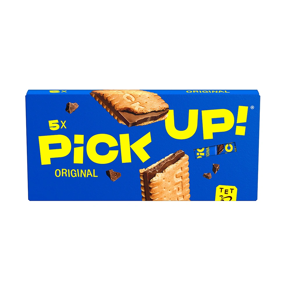 بيسکويت پيک آپ با کرم شکلاتي بسته 5 عددی PickUp مدل Original Biscuit بيسکويت پيک آپ با کرم شکلاتي بسته 5 عددی PickUp مدل Original Biscuit