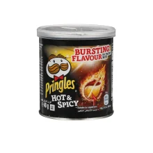 چيپس قوطی پرينگلز تند 40 گرم PRINGLES مدل Hot & Spicy
