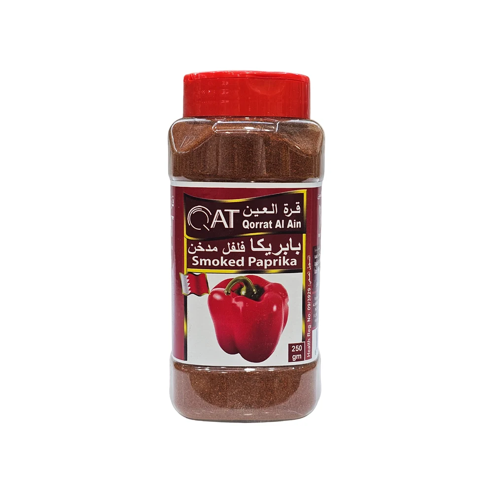 ادويه بحرينی قرة العين پاپريکا دودی 250 گرم QAT مدل Smoked Paprika ادويه بحرينی قرة العين پاپريکا دودی 250 گرم QAT مدل Smoked Paprika