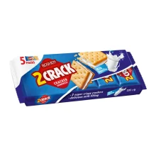 بيسکويت روشن وانيل شيری 235 گرمی ROSHEN مدل 2 Crack Milk Vanilla