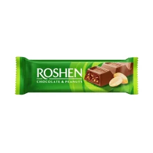 شکلات روشن با مغز بادام زمينی 38 گرم ROSHEN مدل Chocolate And Peanut
