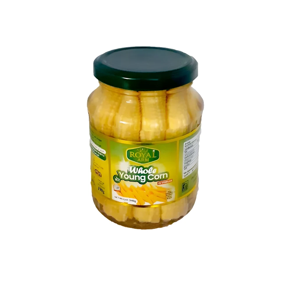 Royal Arm Whole Young Corn Glass 340gr