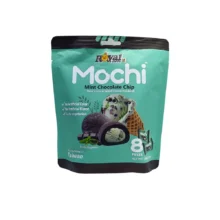 کيک برنجی موچی با طعم شکلات و نعناع بسته 8 عددی Royal Family مدل Mint Chocolate