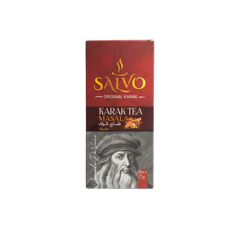 چای کرک فوری سالوو ماسالا بسته 8 عددی Salvo مدل Karak Tea Masala