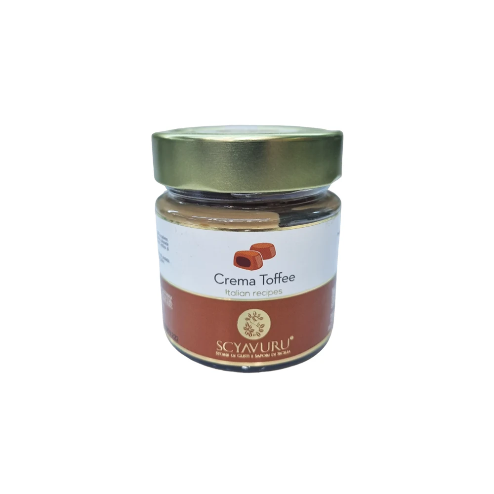 کرم Scyavuru شيشه 200 گرم مدل Crema Toffee کرم Scyavuru شيشه 200 گرم مدل Crema Toffee