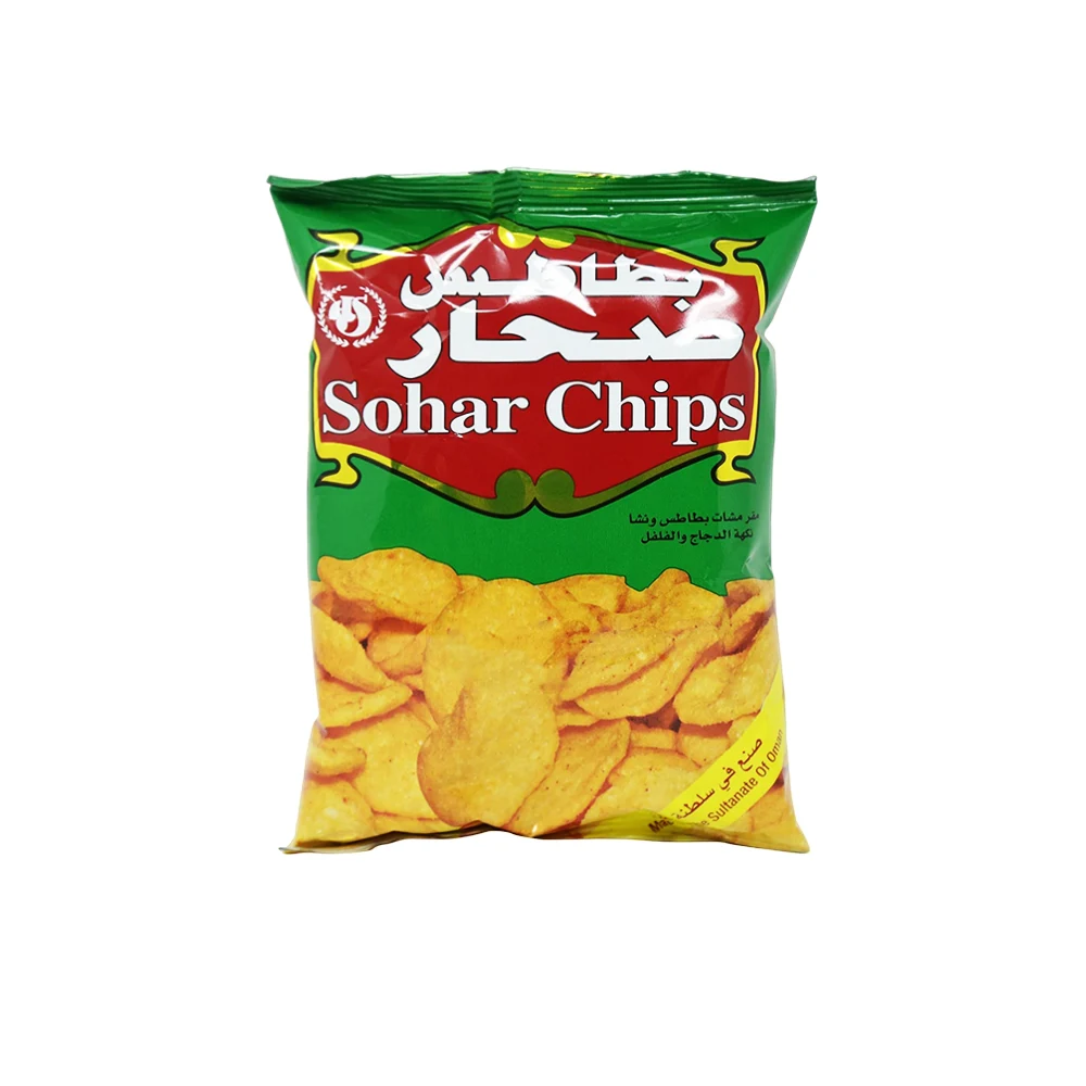 چيپس عمان صحار با طعم مرغ فلفلی بسته 15 گرم sohar chips مدل chicken& chilli