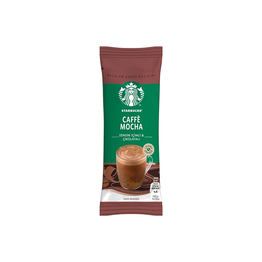 قهوه فوری استارباکس ساشه ای کافی موکا بسته 22 گرمی Starbucks مدل Caffe Mocha