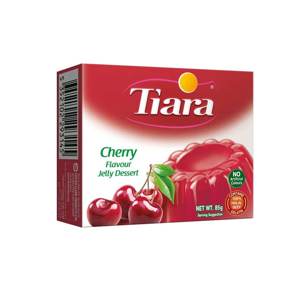 پودر ژله تيارا گيلاس 85 گرم tiara مدل cherry پودر ژله تيارا گيلاس 85 گرم tiara مدل cherry