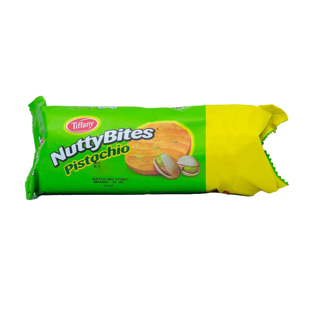 بيسکويت پسته تيفانی نتی بات 72 گرم Tiffany مدل Nutty Bites Pistachio بيسکويت پسته تيفانی نتی بات 72 گرم Tiffany مدل Nutty Bites Pistachio