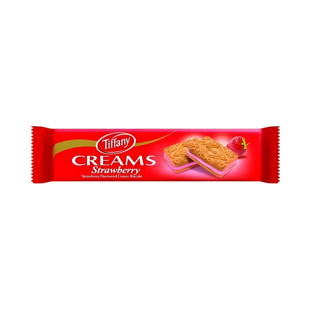 Tiffany Cream Biscuit Strawberry 80gr