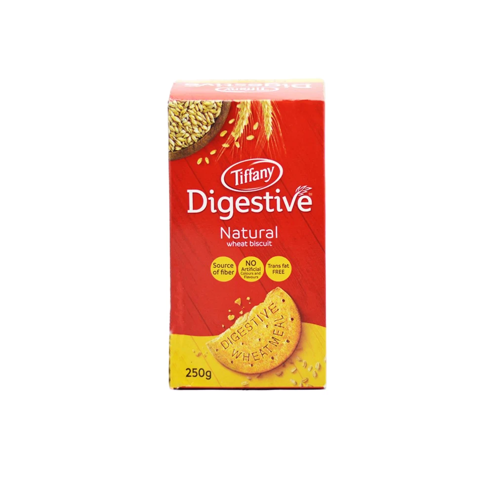 بيسکويت دايجستيو اورجينال تيفانی 250 گرم TIFFANY مدل Digestive Natural Wheat Biscuit