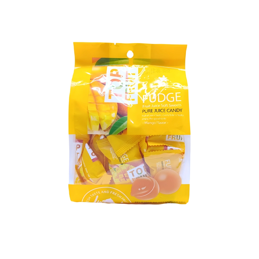 شکلات ژله ای جویدنی تاپ فروت طعم انبه 320 گرم Top Fruit مدل Fudge Pure Juice Candy Mango Jelly شکلات ژله ای جویدنی تاپ فروت طعم انبه 320 گرم Top Fruit مدل Fudge Pure Juice Candy Mango Jelly
