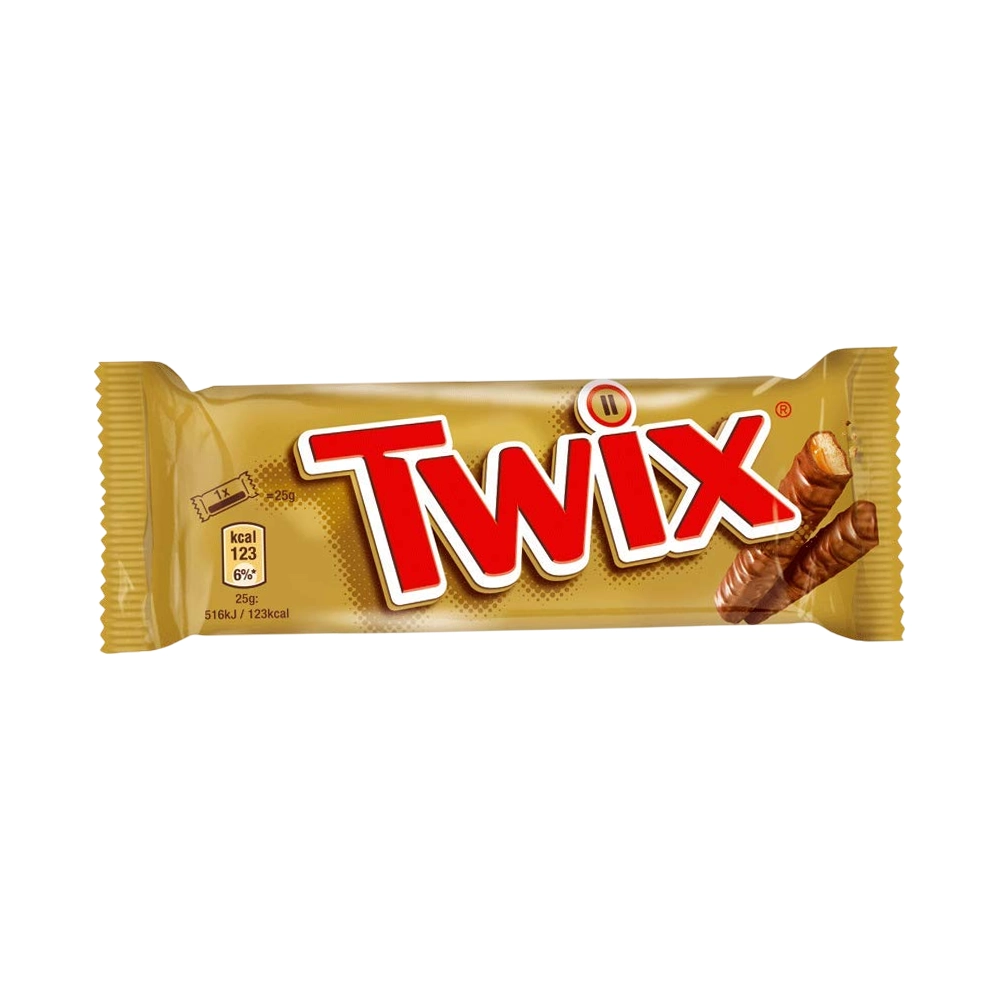 شکلات دابل توييکس با مغز کرم کارامل روکش شکلات 50 گرم Twix مدل Chocolate شکلات دابل توييکس با مغز کرم کارامل روکش شکلات 50 گرم Twix مدل Chocolate