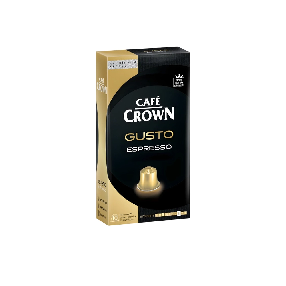 Ulker Cafe Crown Gusto Espresso Coffee 10 Capsules