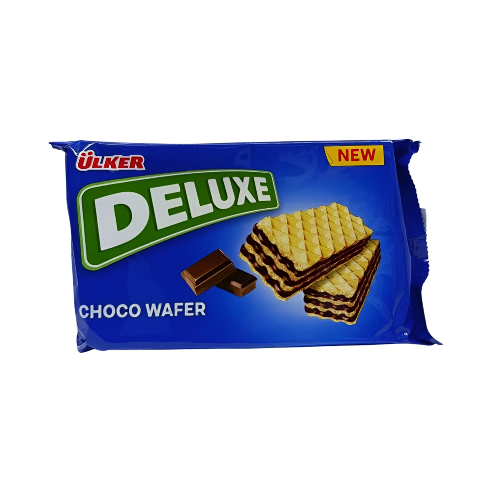 ویفر با طعم شکلاتی اولکر دیلوکیس 144گرم Ulker Deluxe مدل Ulker Deluxe Chocolate Wafer ویفر با طعم شکلاتی اولکر دیلوکیس 144گرم Ulker Deluxe مدل Ulker Deluxe Chocolate Wafer