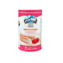 بيسکويت رولی توت فرنگی وايت کستل فلزی 300 گرم white castle مدل STRAWBERRY