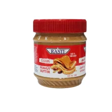 کره بادام زمينی ساده راستی RASTI قوطی 340 گرم مدل Creamy